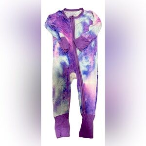 Purple watercolor Little Sleepies Zippy